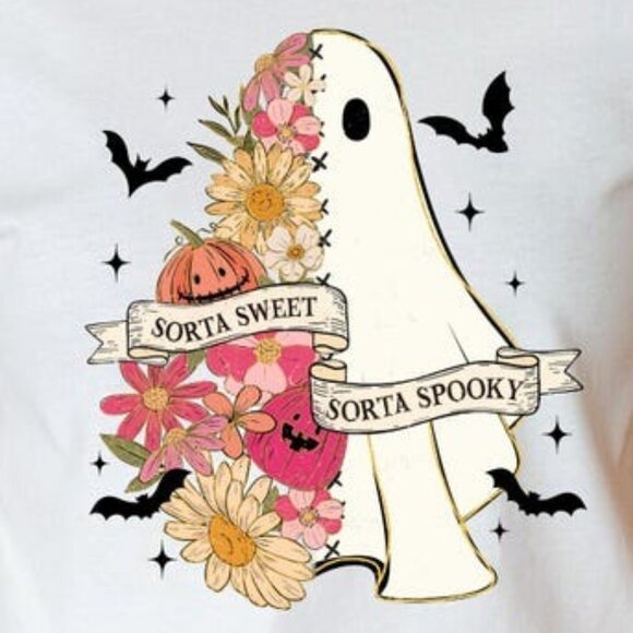 Sorta Sweet Sorta Spooky Ghost T-Shirt - Picture 2 of 4